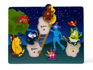 Babblarna lydpuslespil - Månen